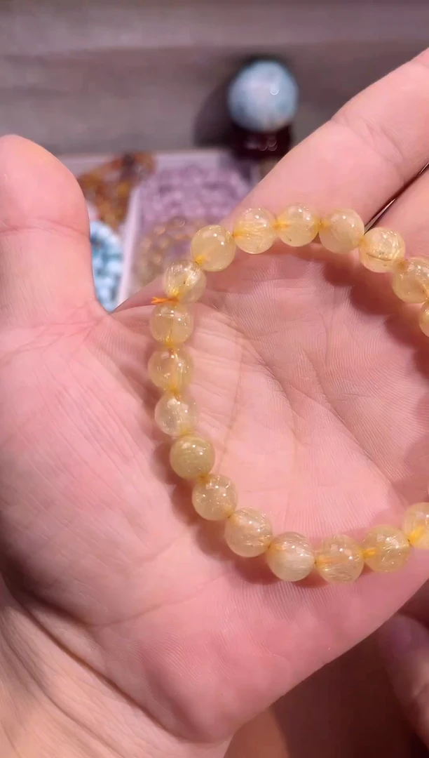 未镶嵌手串水晶SJ-542金发晶