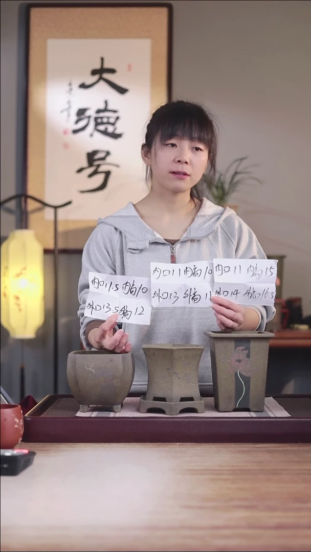 紫砂花盆龙骨青砂三个看图发