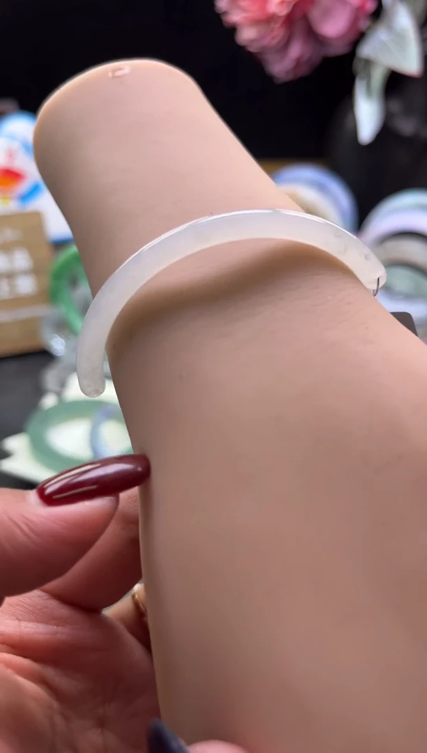 未镶嵌手镯（开口镯）翡翠半镯-编绳