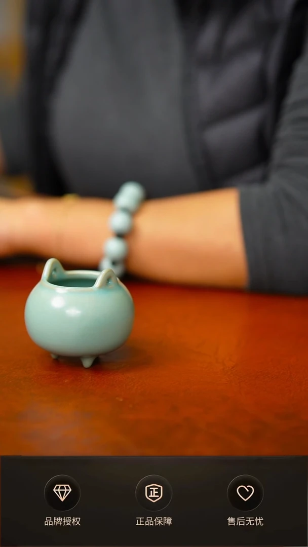 其他仿古支钉小胖香炉不完美简装