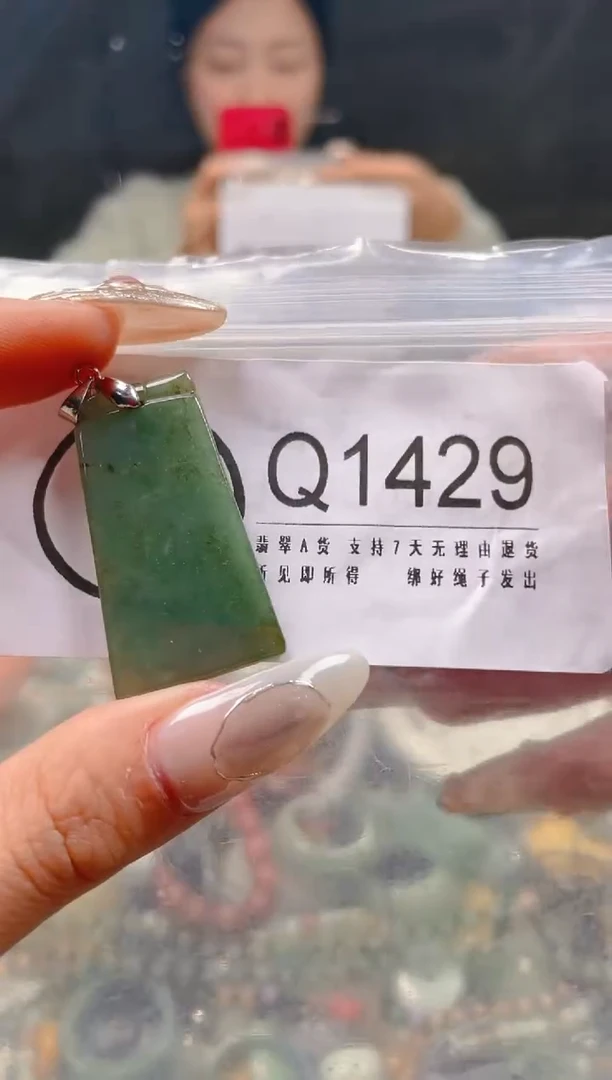 【闪购商品】翡翠颈饰未镶嵌/Q/翡翠A货一图一物