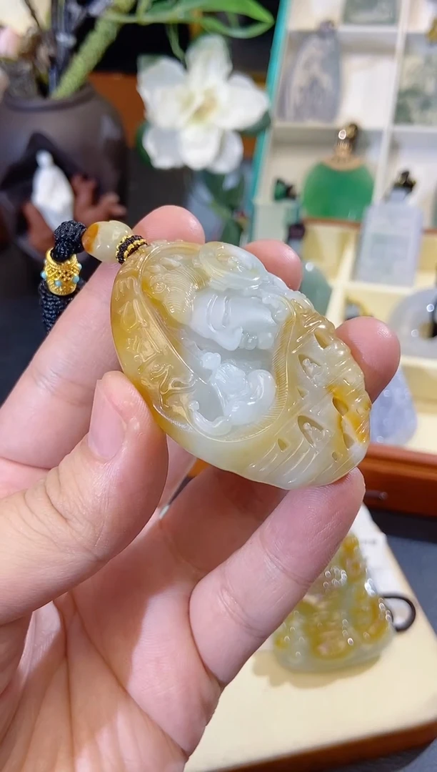 颈饰未镶嵌翡翠缅甸天然翡翠