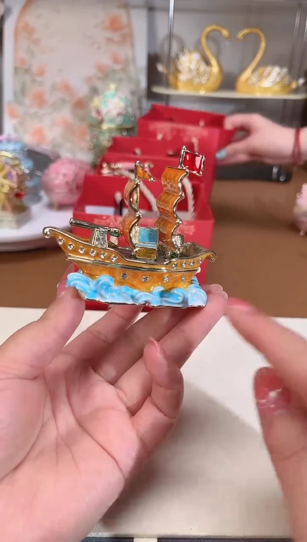 【闪购商品】易尚宝珐琅彩首饰盒