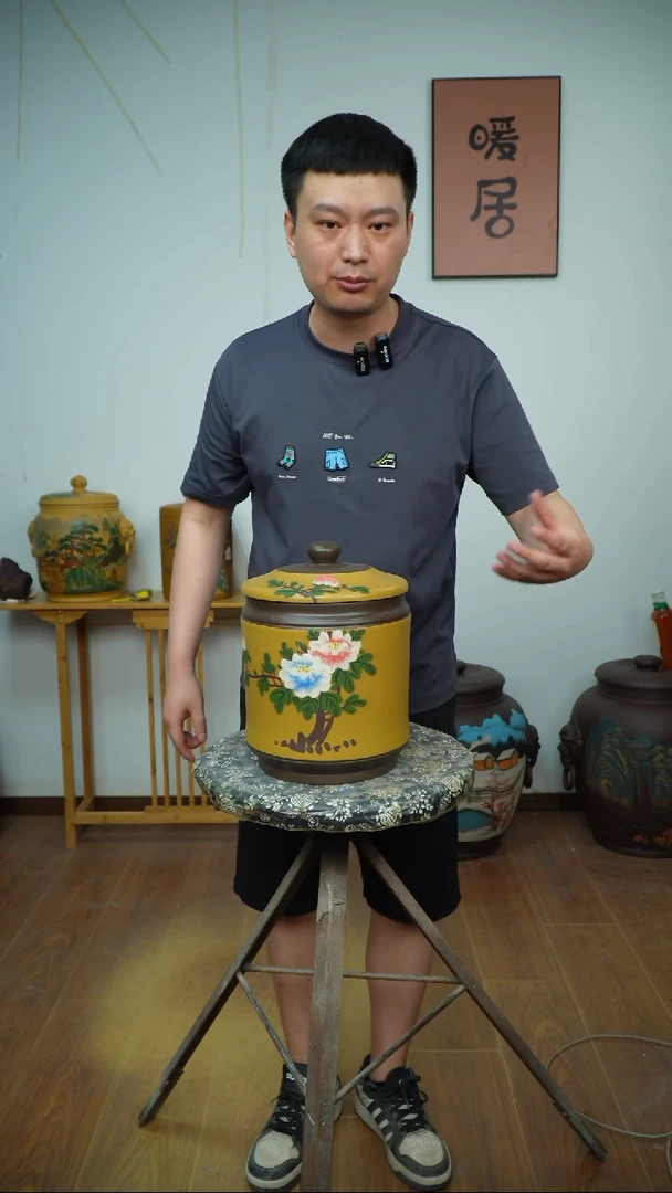 宜兴原矿紫砂茶叶罐