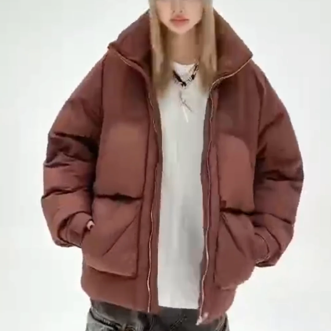 【辉哥】8818-轻奢潮牌短款时尚百搭情侣款宽松冬季休闲外套非标