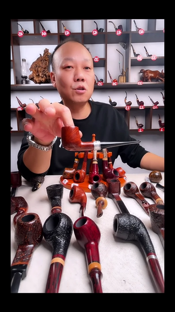 意大利石楠木手工打磨烟斗