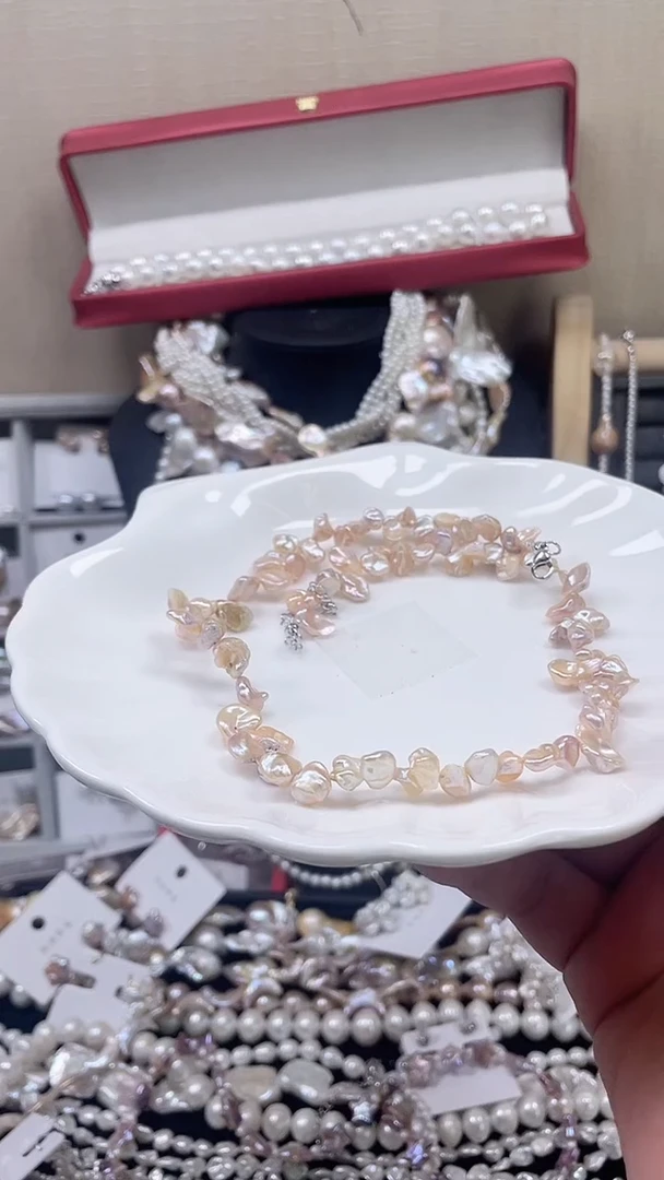 未镶嵌项链淡水珍珠【纯恬饰品】