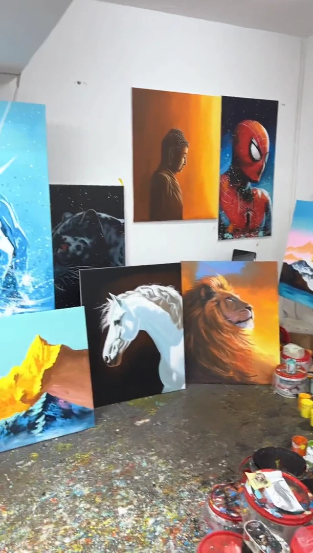 【闪购商品】丙烯画大树1.6米金山横板不加框