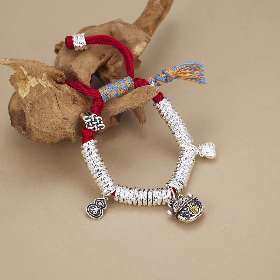 【清货专属链接】红绳招财猫盘缠手链YZ068