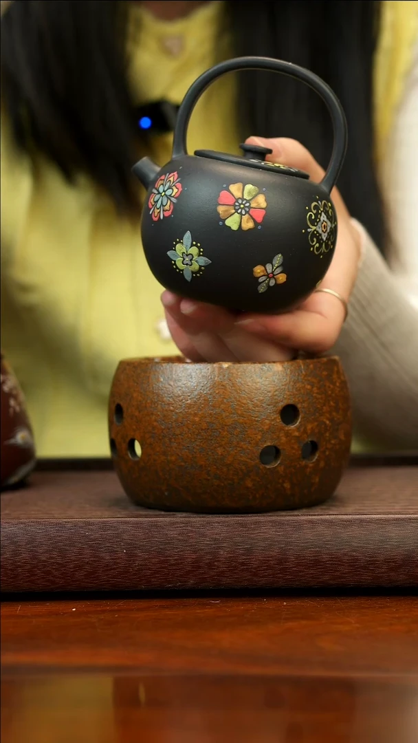 茶壶紫砂宜兴紫砂提梁