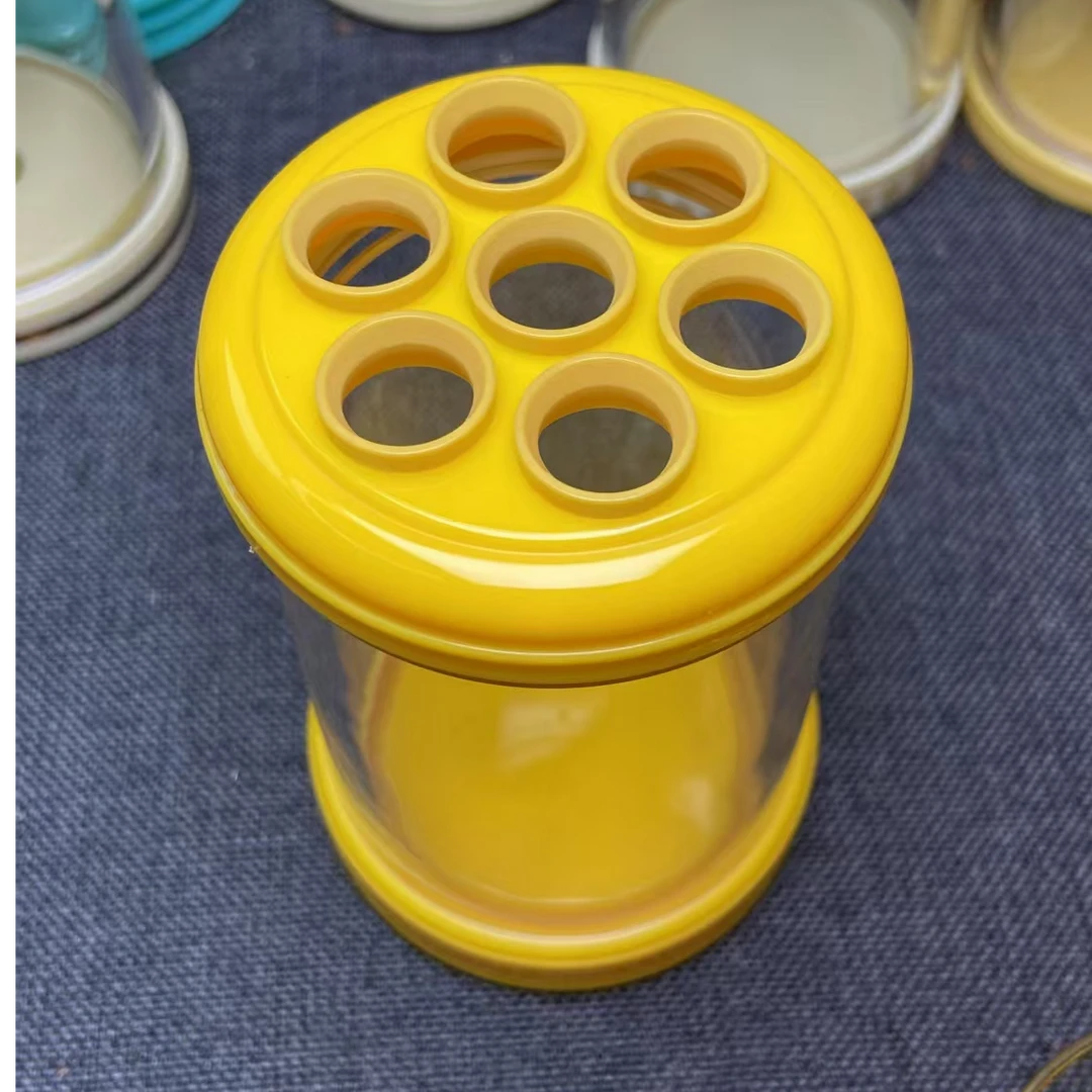 沪工精品7孔蝈蝈罐，眼圈为一代密胺材质。三种颜色可选做工精细