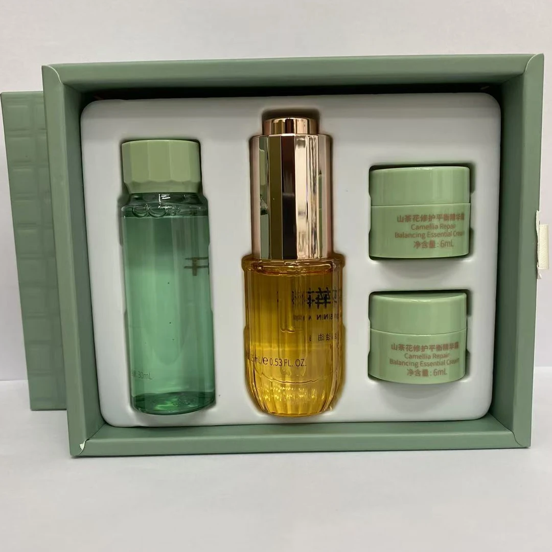 山茶花修护平衡小绿盒4件套