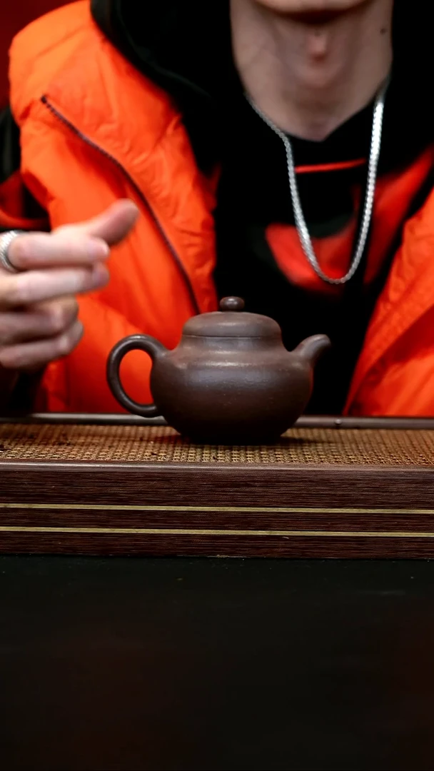 茶壶紫砂   CZP    大水谭天青泥   柿圆