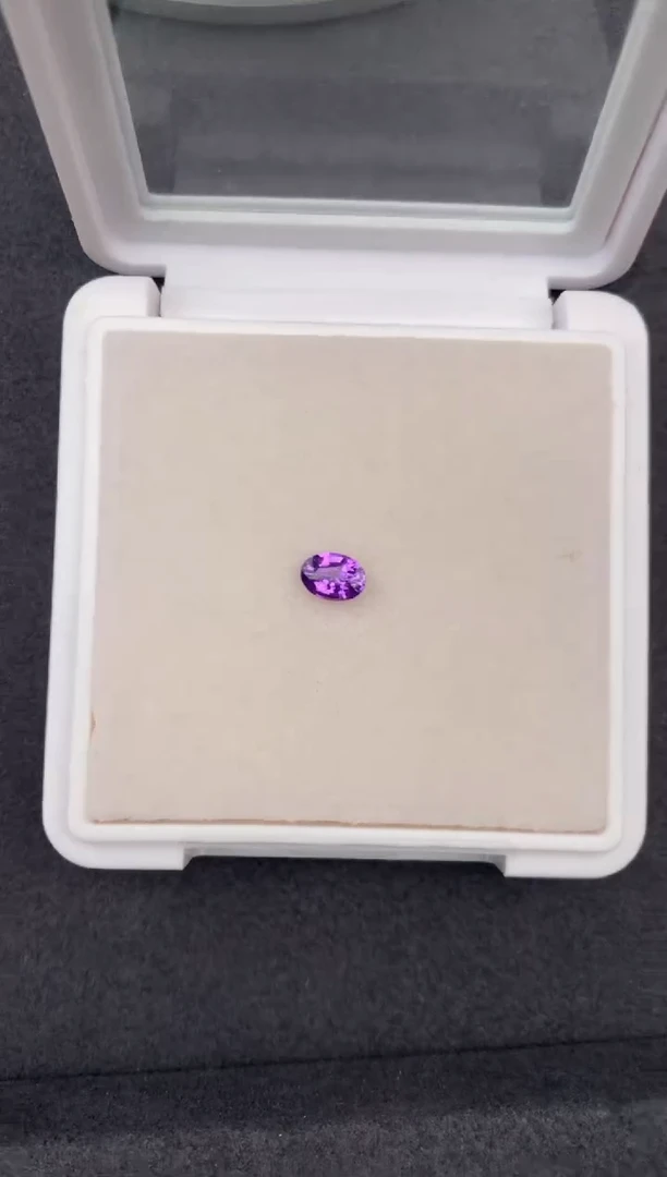 裸石彩色蓝宝石0.57ct紫蓝宝 FE 定制