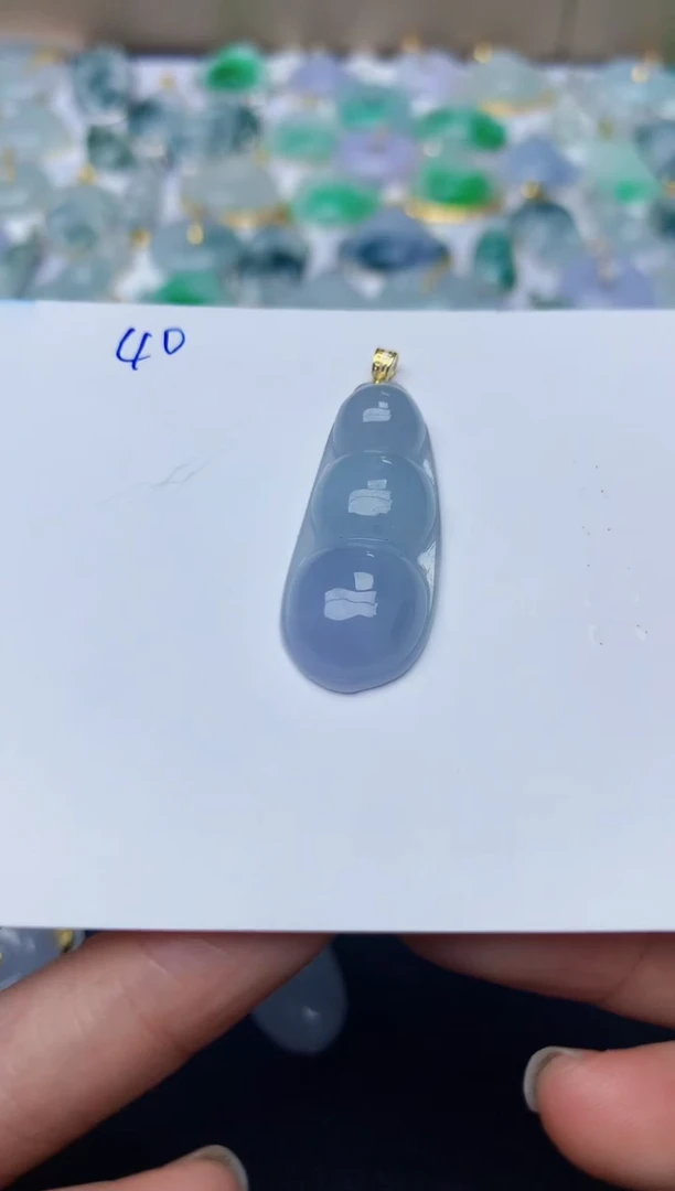 【闪购商品】翡翠颈饰18K金镶嵌天然翡翠A货