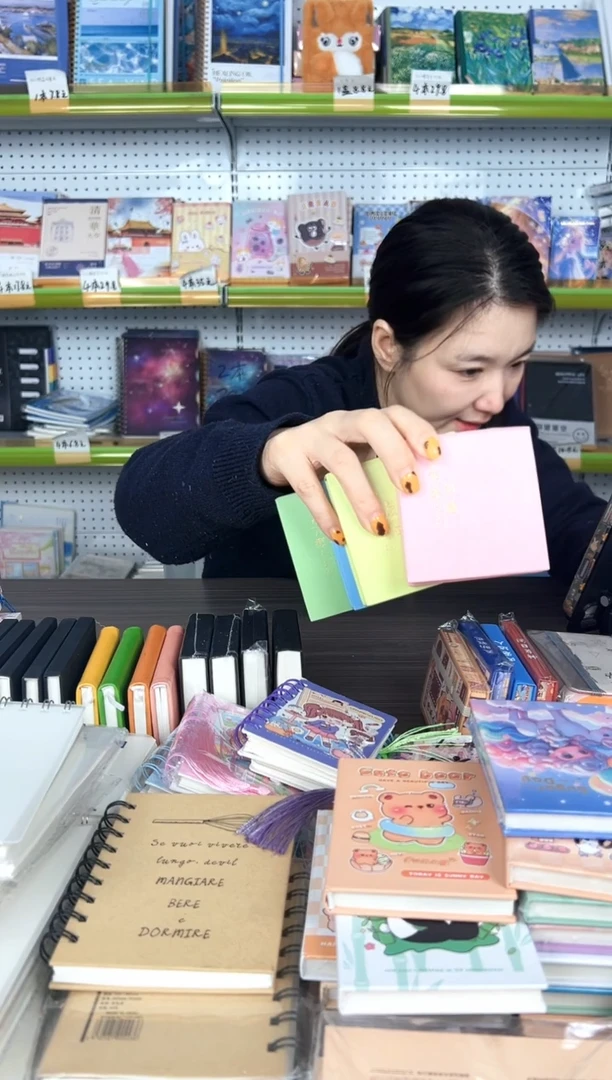 A8硬壳烫金便签本150张-空白内页【彩色】4本