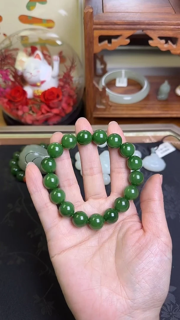 未镶嵌手串和田玉和田玉碧玉手串