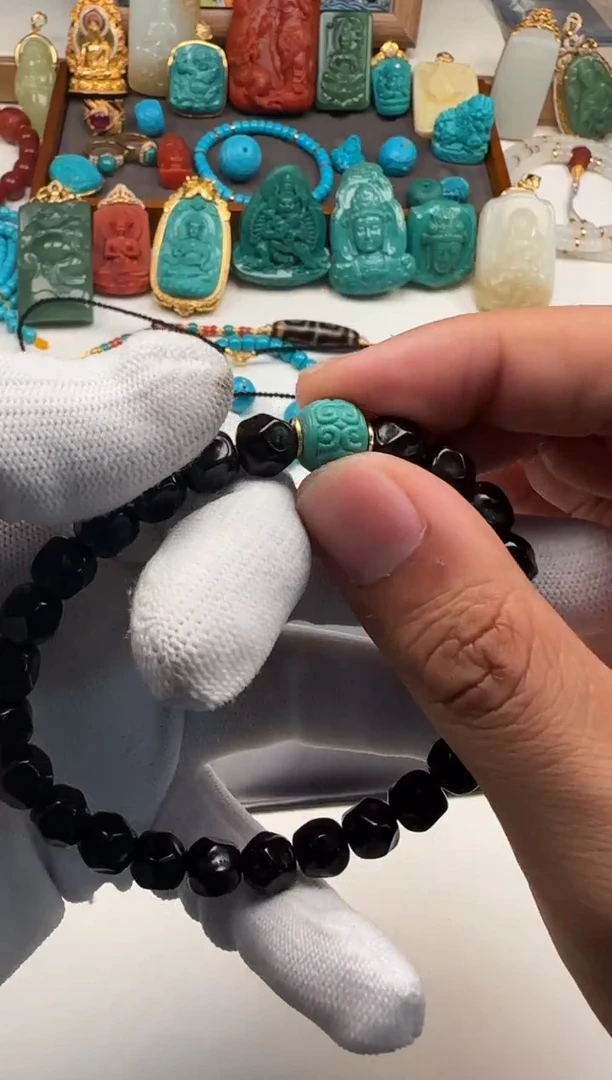 手串椰蒂18K金镶嵌玖*～手串