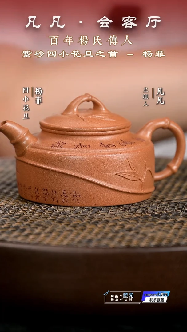 茶壶紫砂JPX杨菲97 扁竹韵套组段泥200cc