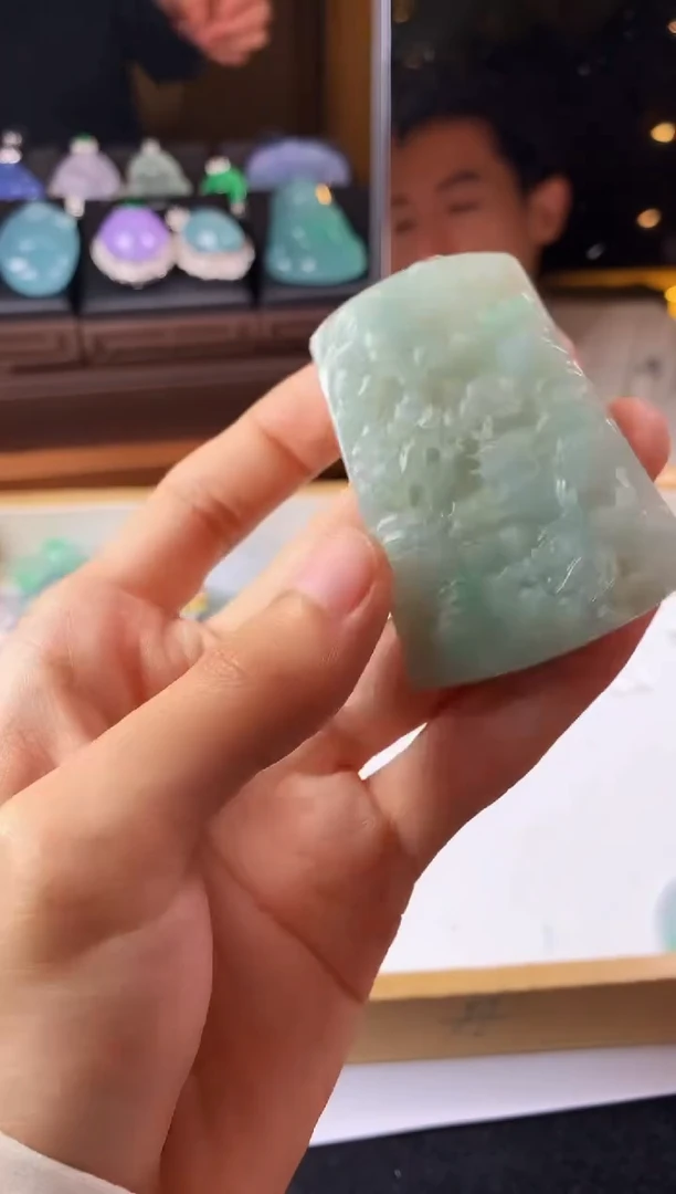未镶嵌定制翡翠S毛货不退不换 有瑕疵