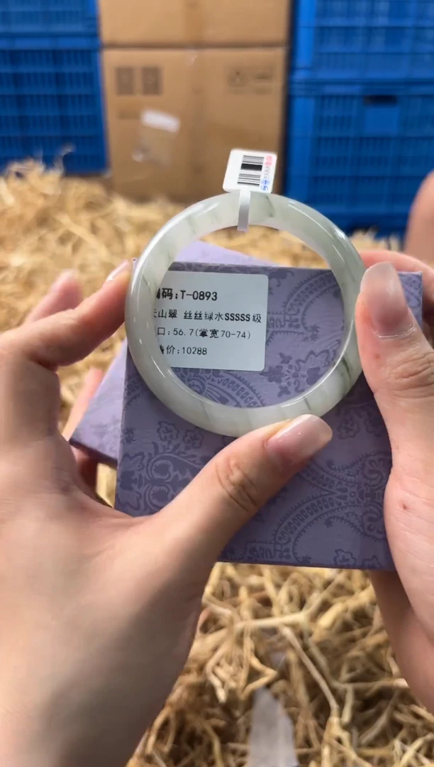 未镶嵌手镯石英质玉T-0893