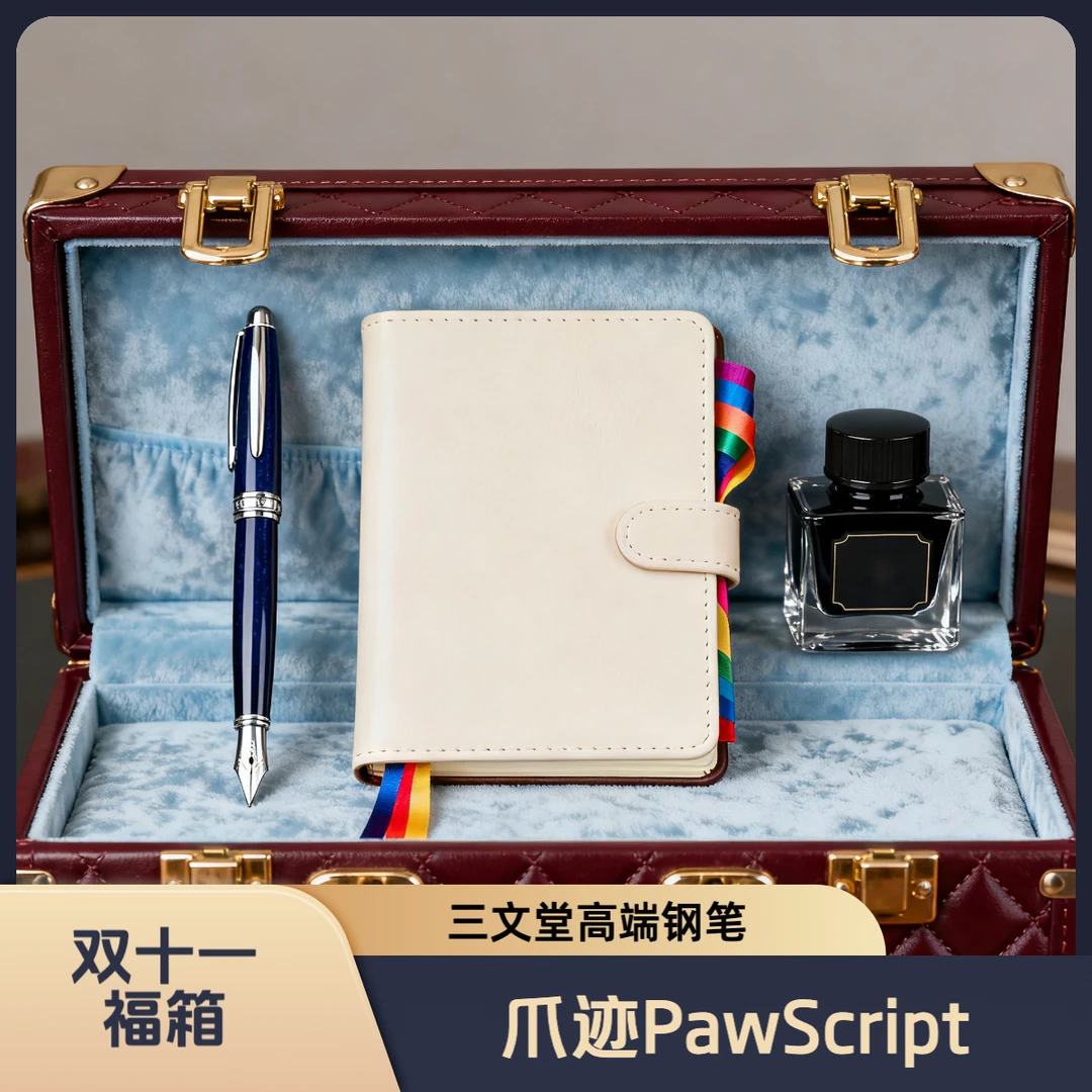 【双十一】有福之人-三文堂高端系列钢笔文具礼箱