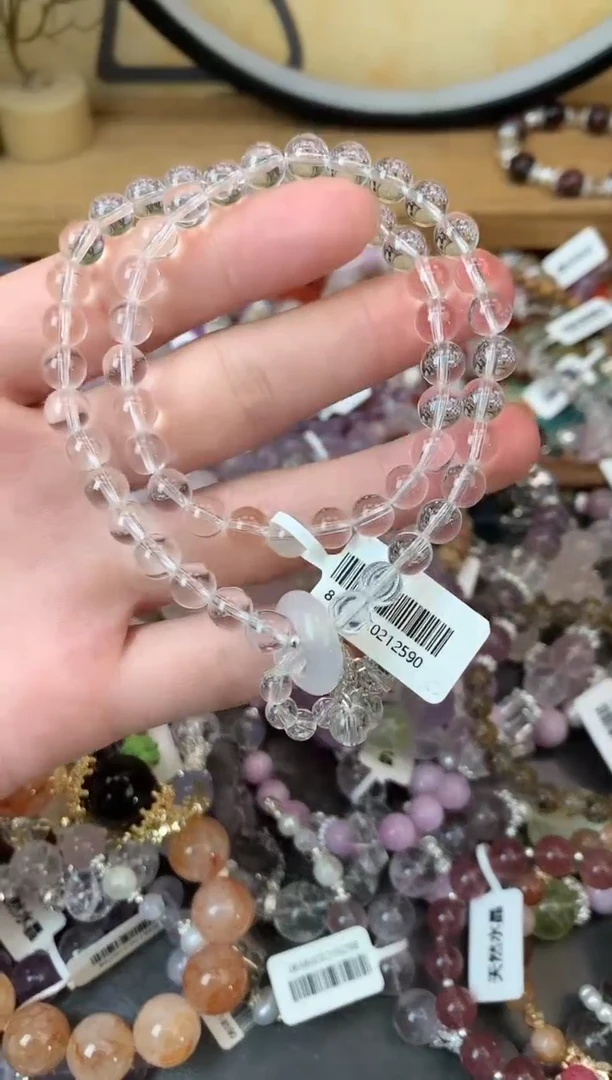 【闪购商品】水晶手链银S925镶嵌428手串