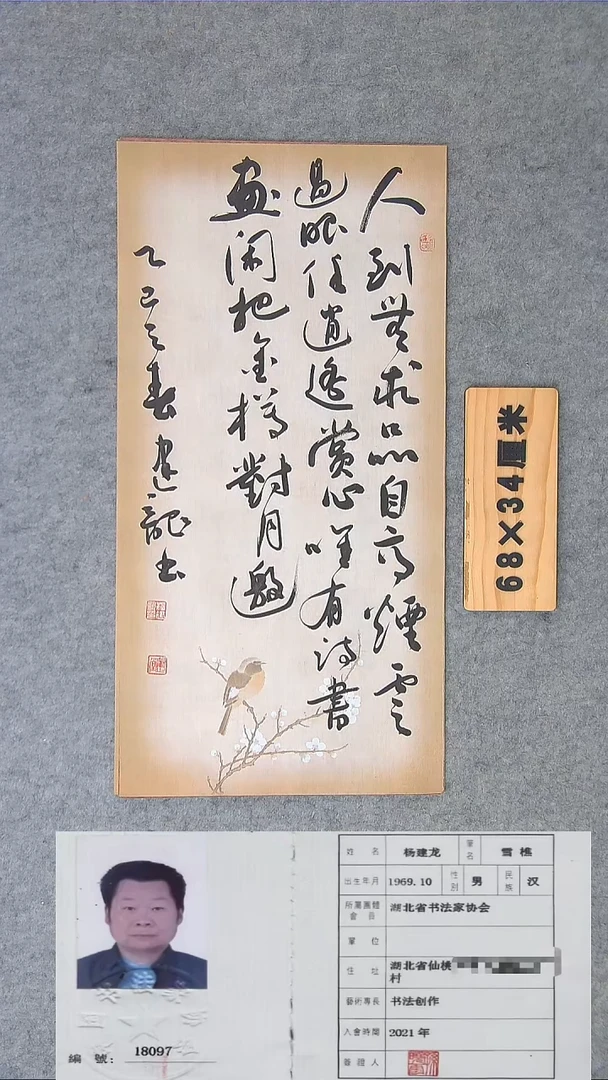 书法书法纯手写小精品68*34