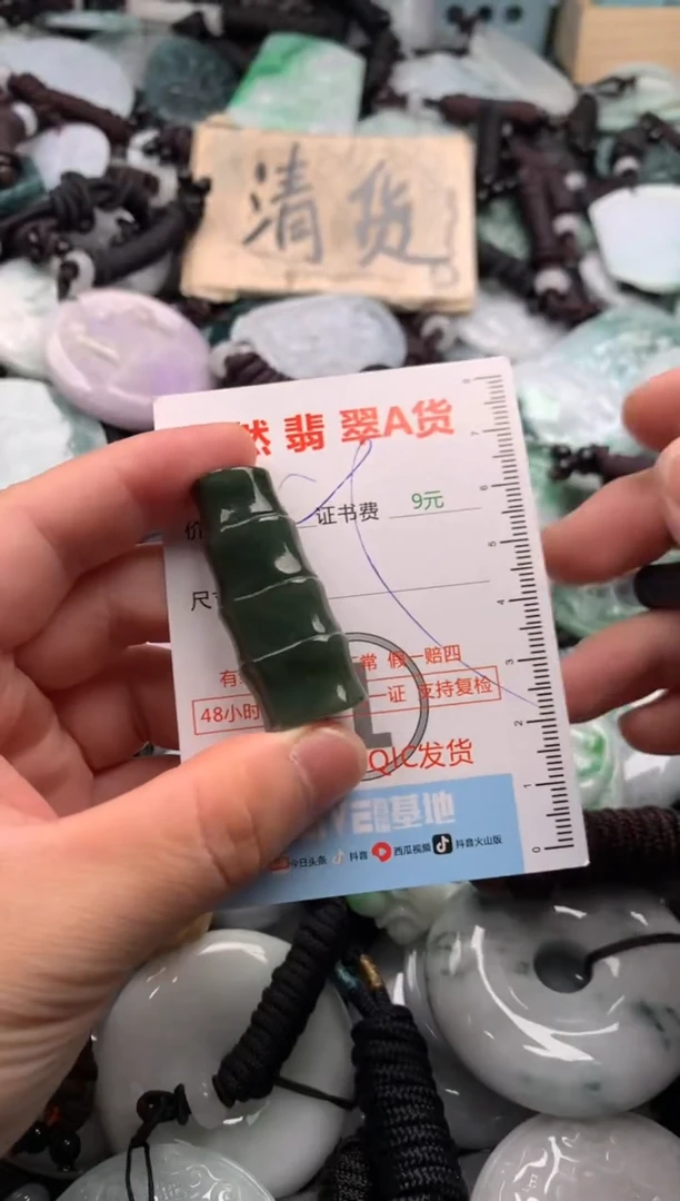 翡翠未镶嵌吊坠(不含链)1