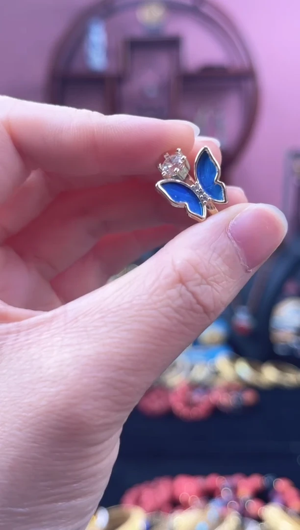 非遗 精品蓝色戒指