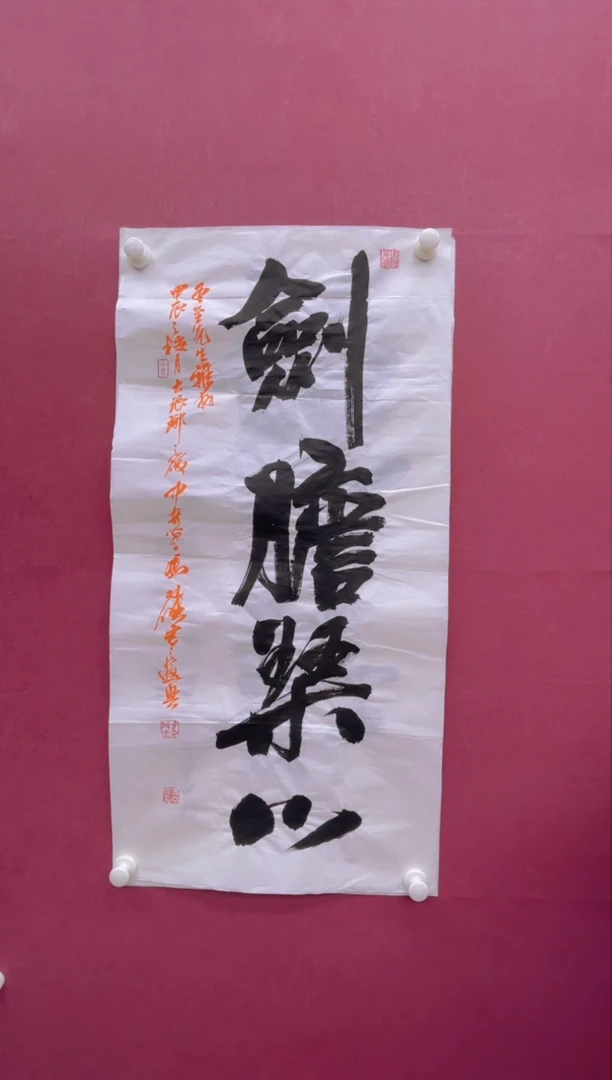 【闪购商品】书法剑胆琴心书法作品
