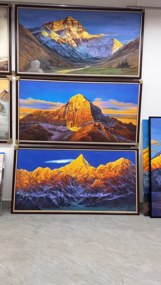 【闪购商品】书法定制 定制冈仁波齐+竖幅牡丹