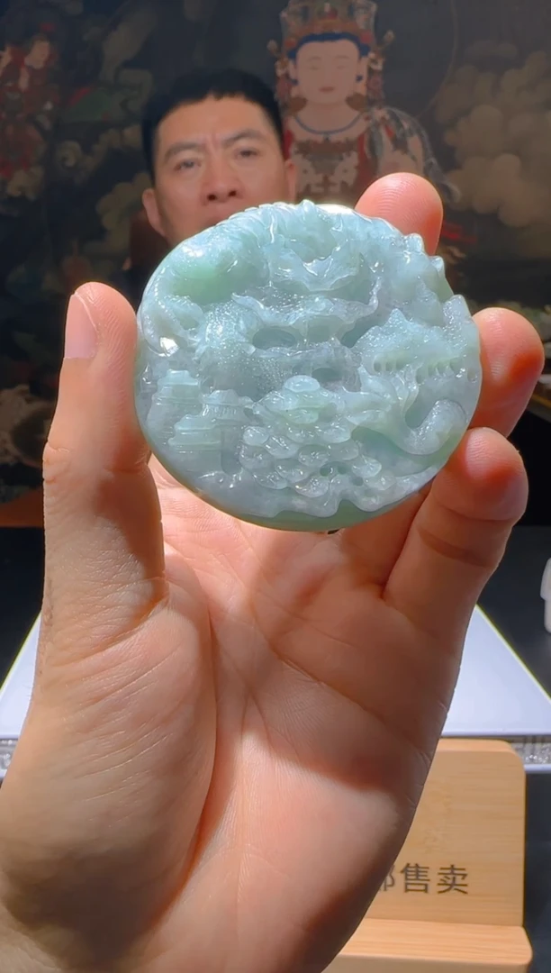 【闪购商品】定制翡翠未镶嵌L-@@QJSXJ215037