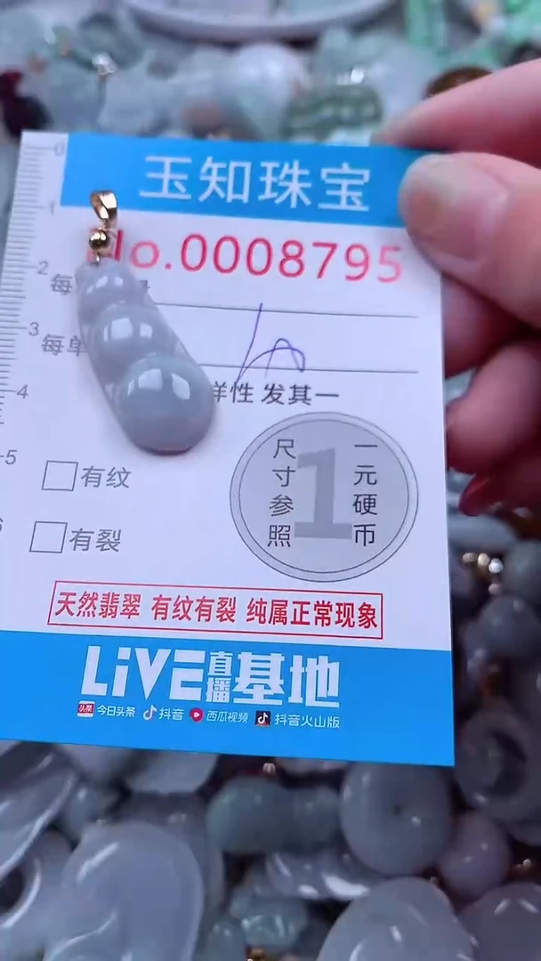 吊坠(不含链)未镶嵌翡翠8795