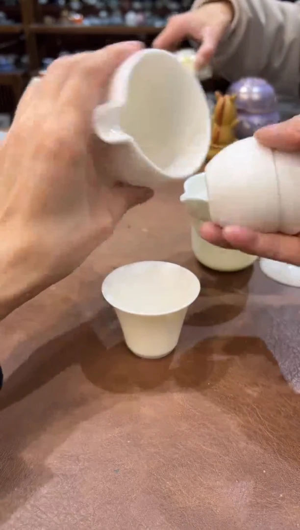 真的很便宜超好看会开片的旅行茶具