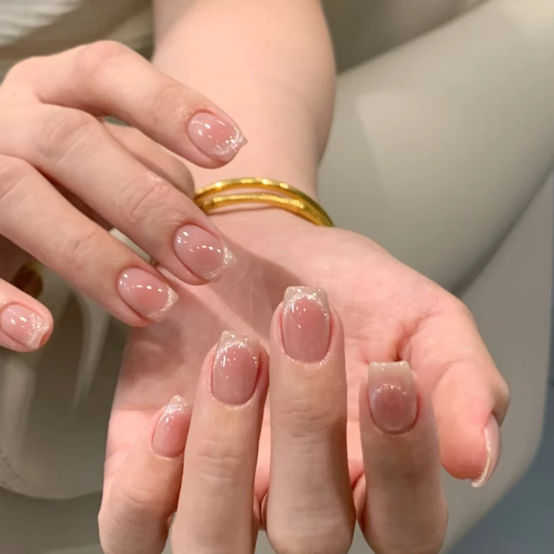 （预）腮红法式纯欲显白日常A144（新短方火爆款）高级穿戴美甲