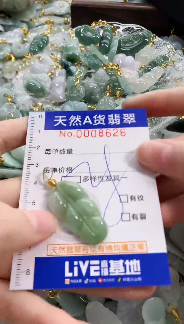 颈饰未镶嵌翡翠天然A货翡翠