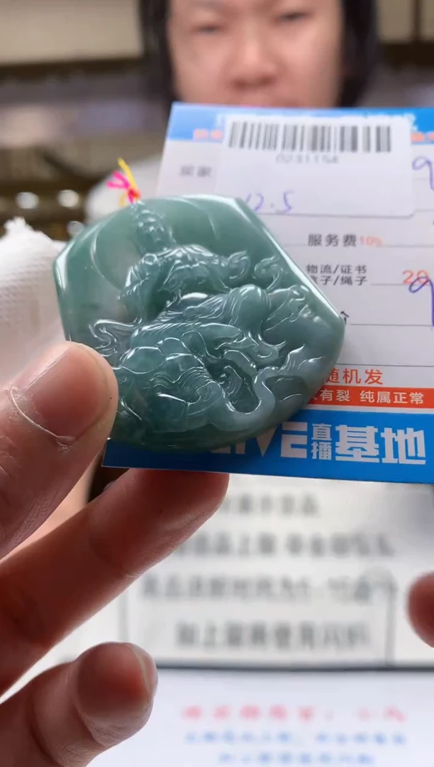 颈饰未镶嵌翡翠天然翡翠A货拍一发一