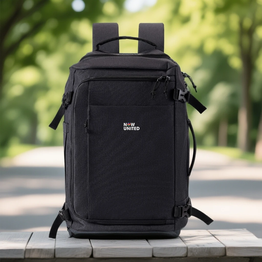 NU智行系列运动双肩包鞋仓休闲风登山包电脑包大容量背包男双肩包