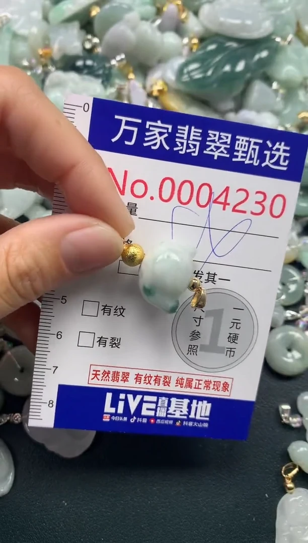 吊坠(不含链)未镶嵌翡翠4230