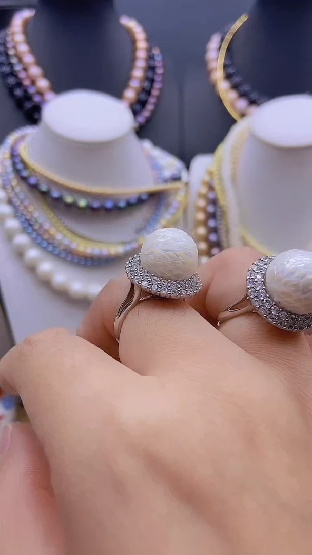 未镶嵌淡水珍珠原创设计5