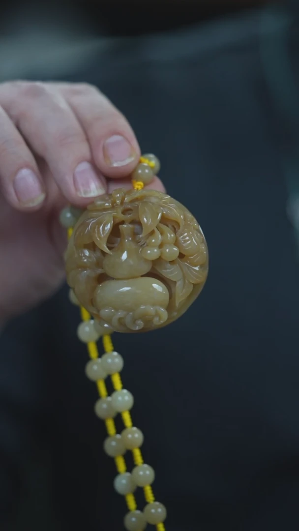 颈饰未镶嵌和田玉旷**风葫芦