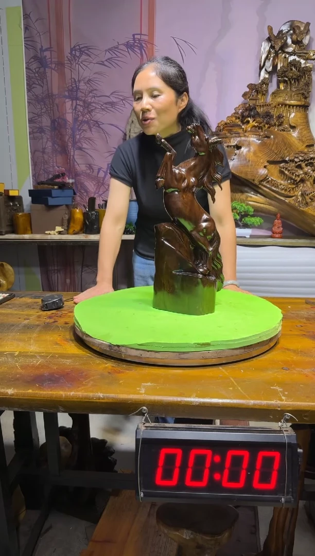 金丝楠原****感金丝楠木乌木摆件