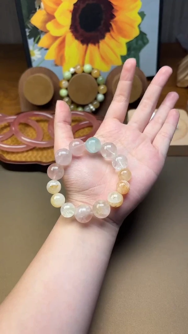 未镶嵌手串水晶u***气1