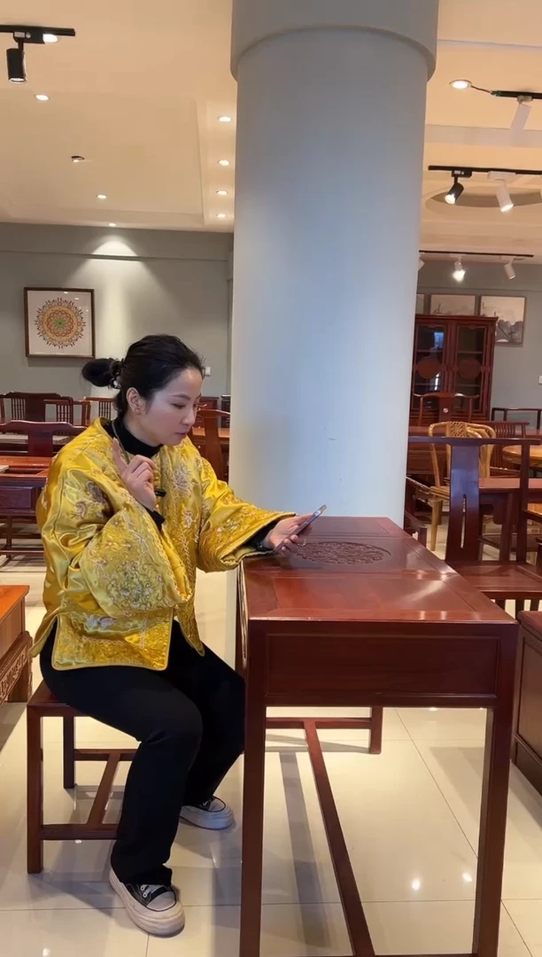 花梨木类成套家具I****r刚果花梨梳妆台带椅子