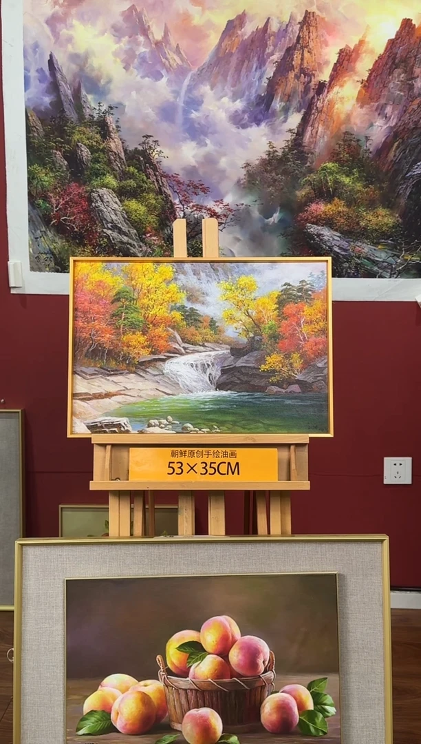 油画【12号】约53*35cm丨朝鲜原创纯手绘孤品油画丨顺丰包邮