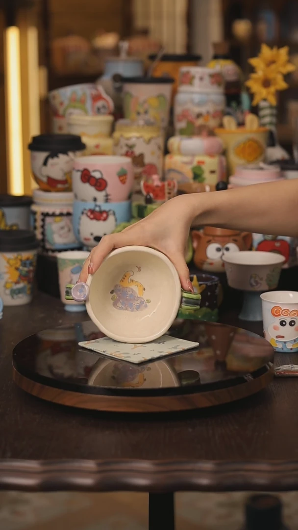 随机景德镇釉下彩绘设计师款式陶瓷