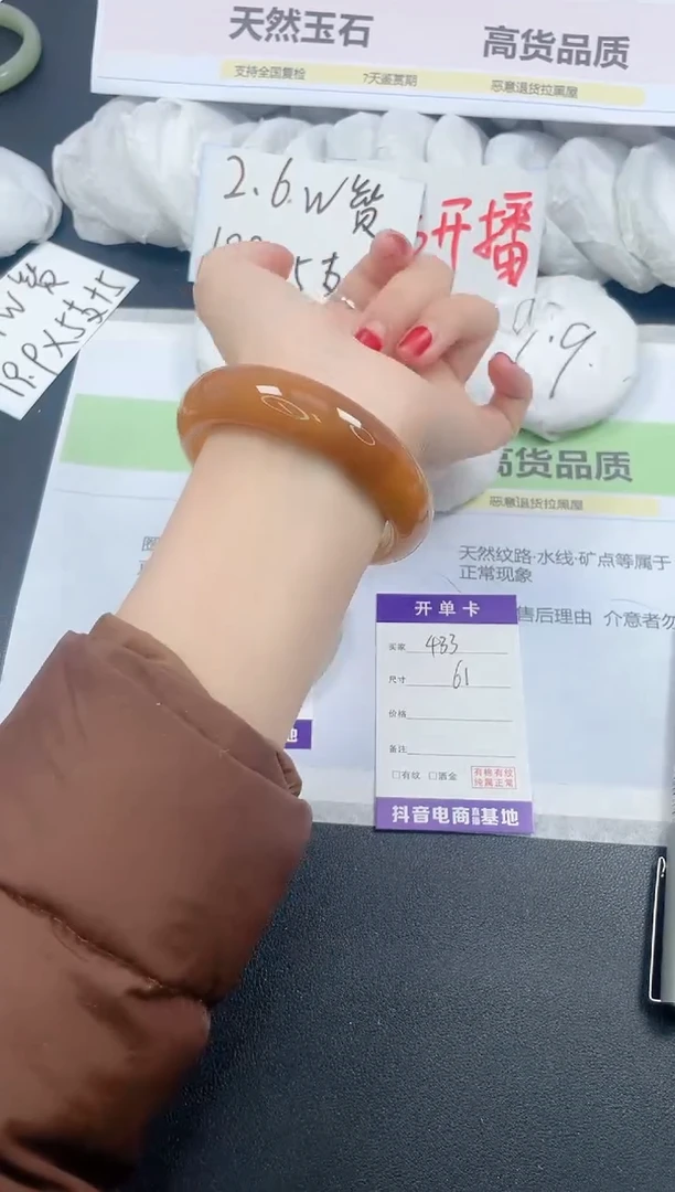 【闪购商品】石英质玉手镯未镶嵌433/61