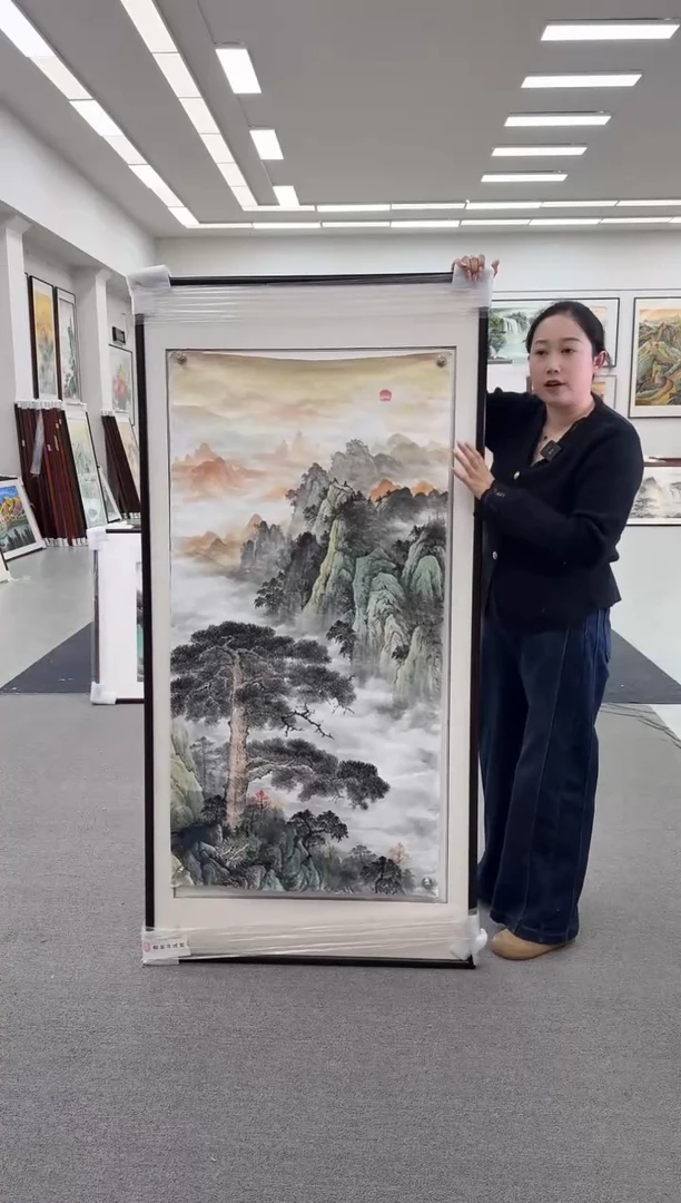 国画迎客松172-85