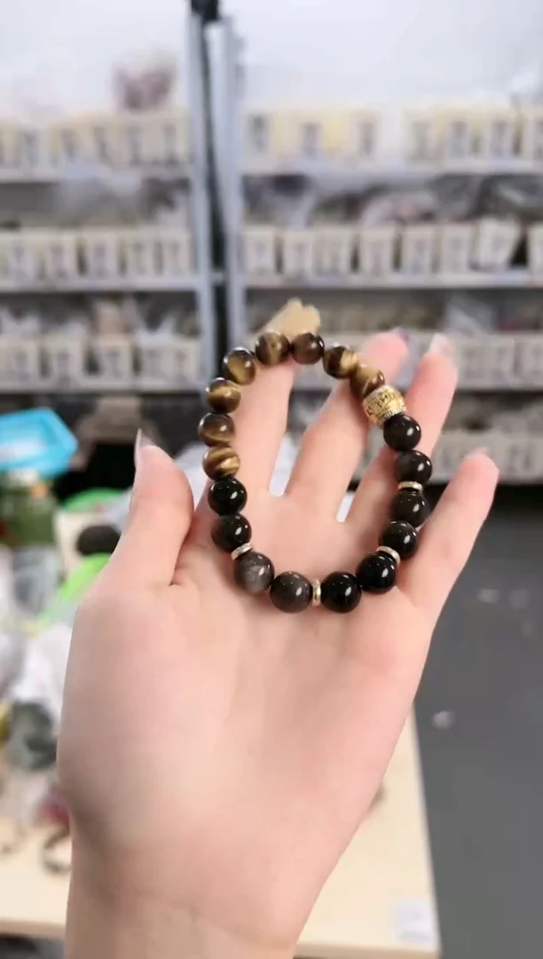 黑曜岩未镶嵌手链Y-F046095